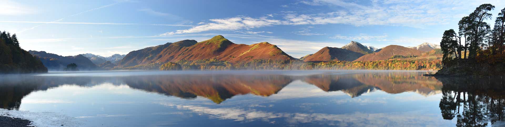 039 Derwentwater, CatBells, Causey Pike, Grisedale Pike And Friar\'s Crag, Autumn Reflections